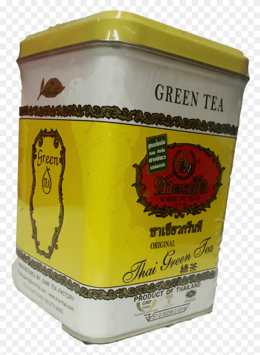 1737x2423 Green Tea Teabag Chatramue Thai Green Tea Recipe, Plant, Food, Tin HD PNG Download