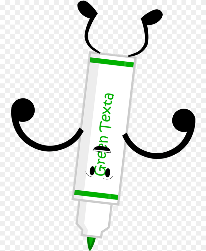 755x1023 Green Texta Pose Without Lid, Marker Transparent PNG
