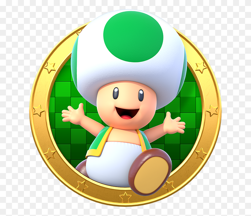 646x664 Green Toad Super Mario Bros U Deluxe Characters, Toy, Indoors, Symbol HD PNG Download