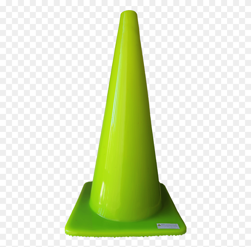 410x764 Green Traffic Cone Fluorescent Green Traffic Cone Plastic, Cone, Bottle, Glass HD PNG Download