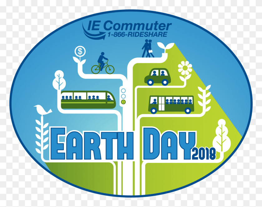 1435x1109 Green Up Your Commute For Earth Day Circle, Person, Human, Text HD PNG Download
