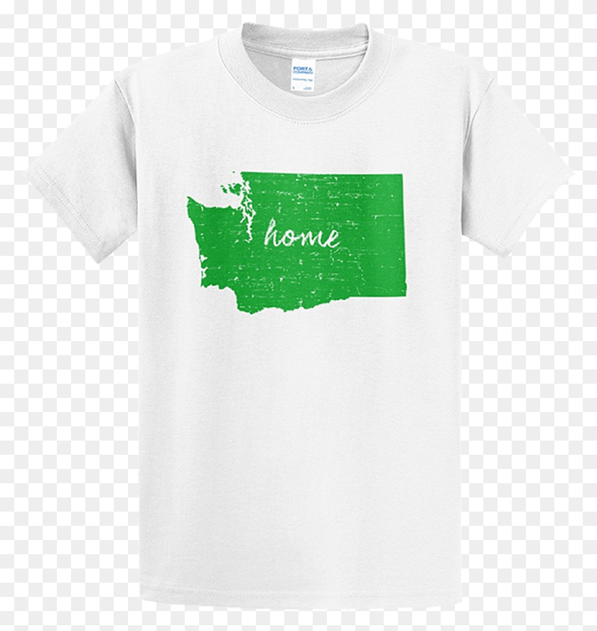 941x999 Green Wa State Home Shirt, Clothing, Apparel, T-Shirt Descargar Hd Png