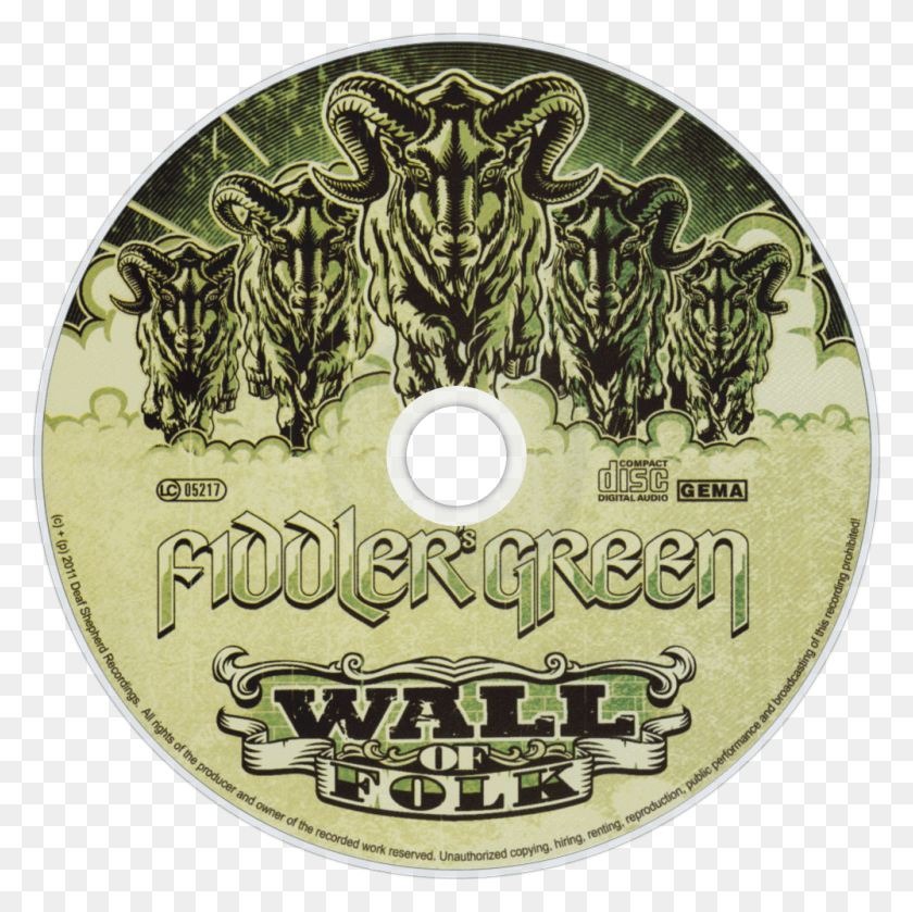 1000x1000 Green Wall Of Folk Cd Disc Image Cd, Disk, Dvd, Rug HD PNG Download