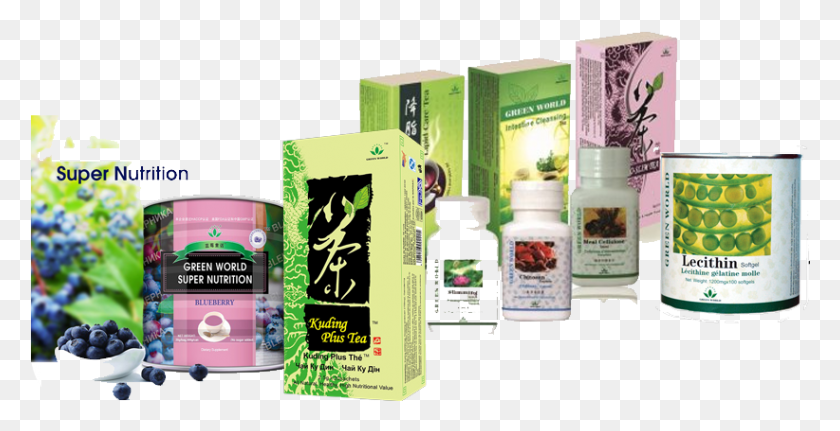 822x392 Descargar Png Green World Productos Están Formulados Con Ingredientes Pérdida De Peso, Botella, Cartel, Publicidad Hd Png