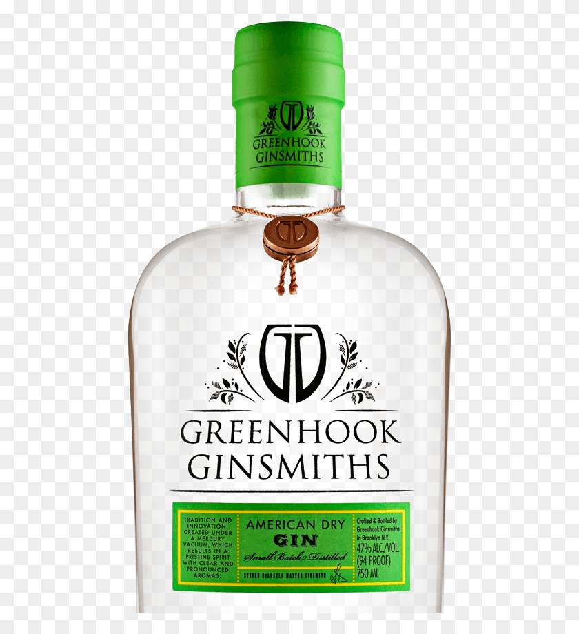 470x860 Greenhook Ginsmiths American Dry Bottle Greenhook Американский Сухой Джин, Ликер, Алкоголь, Напитки Hd Png Скачать