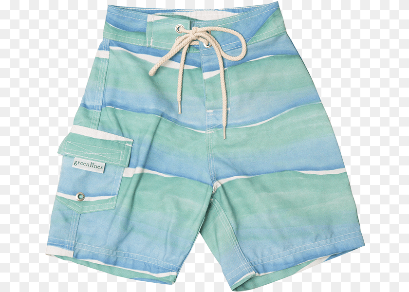 Greenlines Kids Swim Trunks Board Short, Clothing, Shorts, Swimming Trunks Sticker PNG