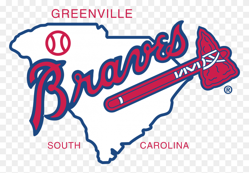 2191x1471 Greenville Braves Logo Transparent Greenville Braves, Text, Word, Label HD PNG Download
