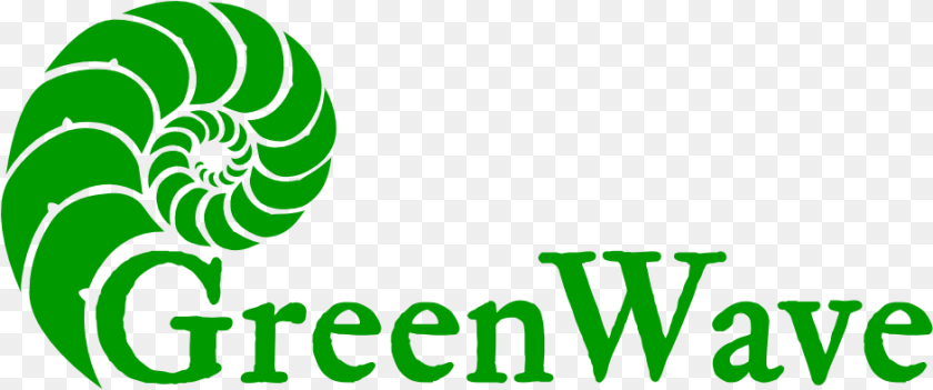 941x393 Greenwave Wave Logo, Green, Spiral, Coil, Animal Transparent PNG