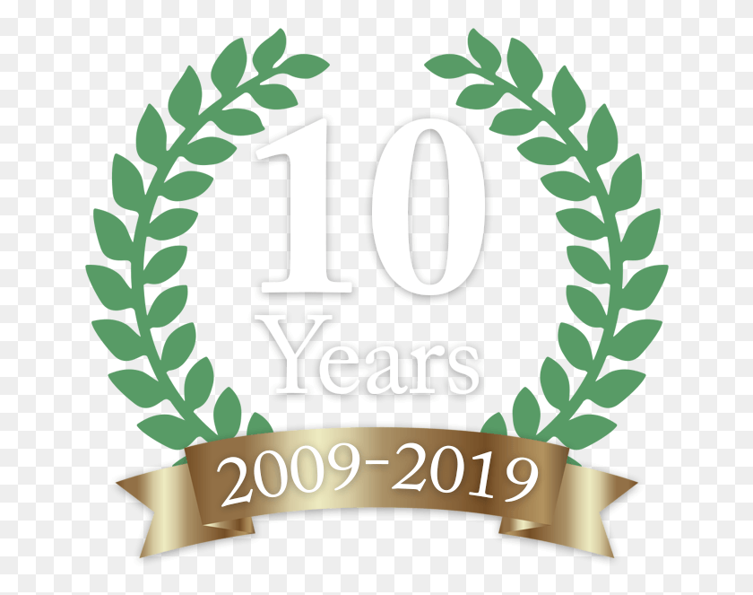 652x603 Greenwing Solutions Celebrates 10 Years In Business Laurel Leaves Icon, Number, Symbol, Text HD PNG Download