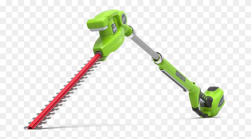 1161x607 Greenworks 40v Long Reach Hedge Trimmer G40ph51 Hedge Trimmer, Vacuum Cleaner, Appliance, Bow HD PNG Download