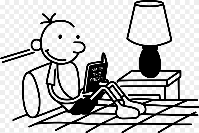 Greg Heffley, Table Lamp, Lamp, Person, Reading Clipart PNG