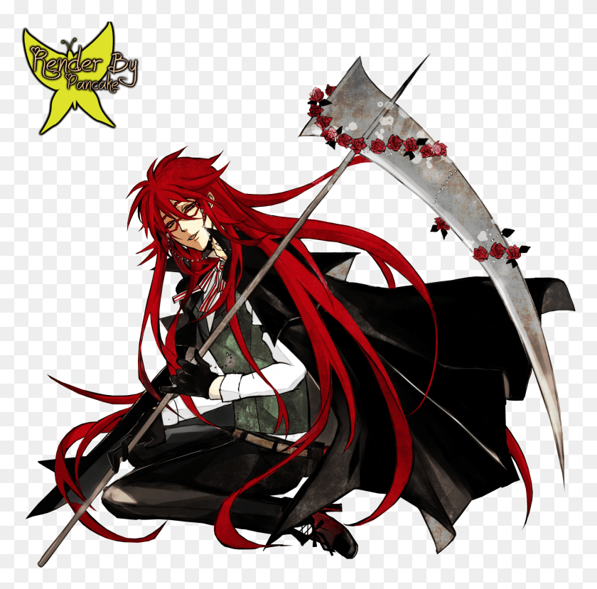 1774x1750 Grell Scythe, Manga, Comics, Book HD PNG Download