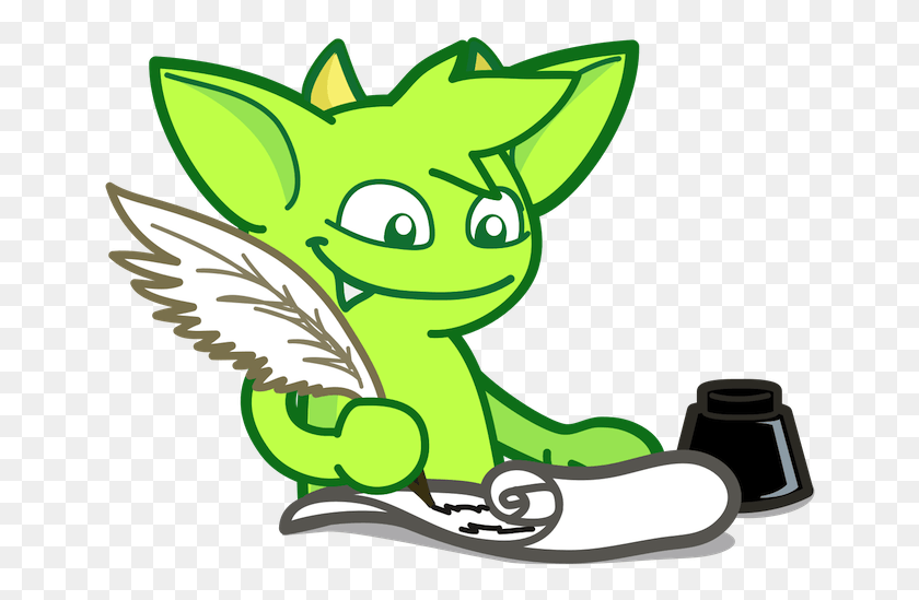 654x489 Gremlin Quill Gremlin Writing, Animal, Reptile, Amphibian HD PNG Download