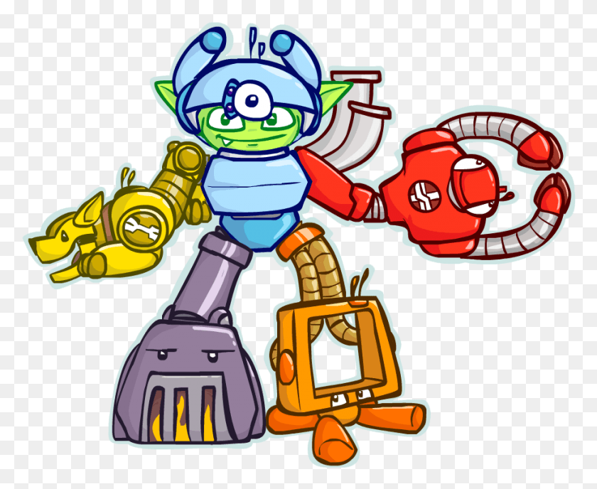 910x733 Descargar Pnggremlintron De Dibujos Animados, Robot, Juguete Hd Png