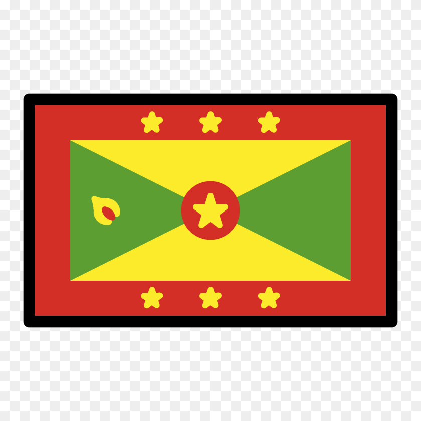 Grenada Flag Emoji Clipart, Blackboard Sticker PNG