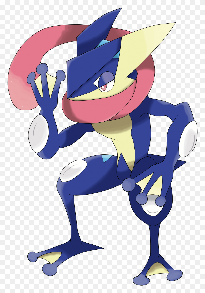 1618x2357 Greninja By Waitochan Мультфильм, Графика, Одежда Hd Png Скачать