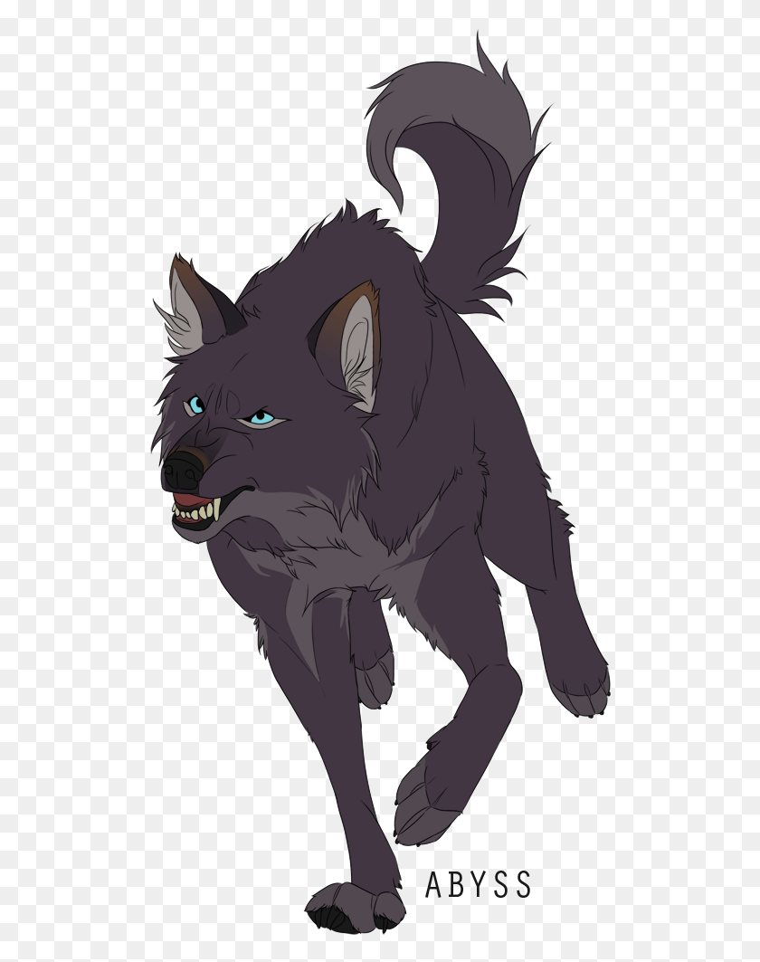 510x1003 Серый И Черный Волк Рисунок, Волк, Млекопитающее, Животное Hd Png Скачать