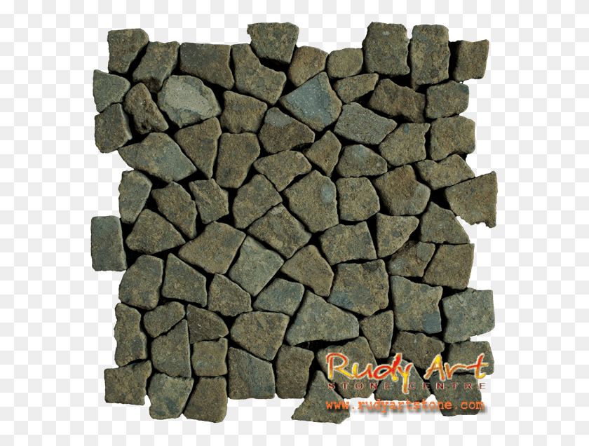 583x576 Grey Flat Image Stone Wall, Rock, Rubble, Rug HD PNG Download