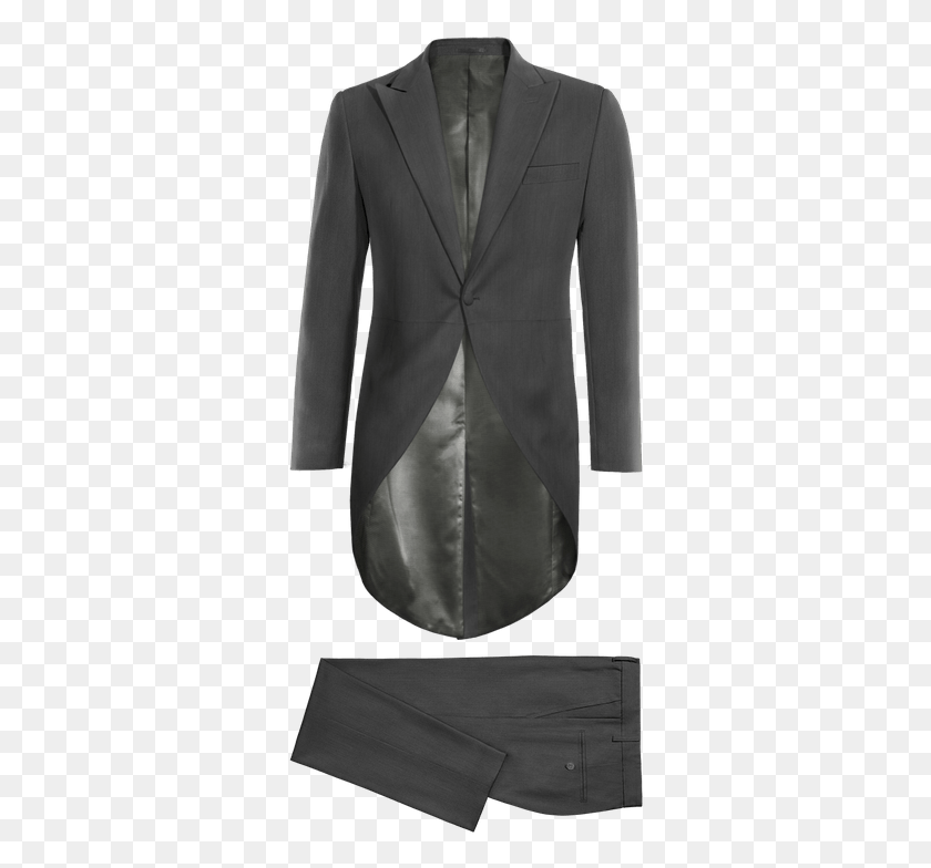 324x724 Grey Morning Coat Morning Dress, Clothing, Apparel, Suit HD PNG Download