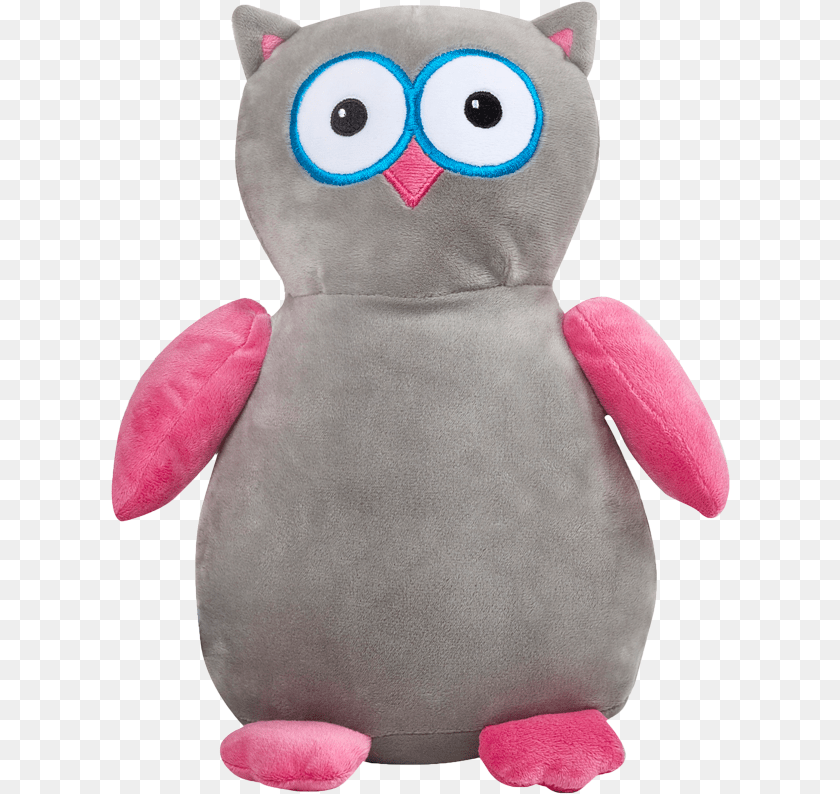 620x794 Grey Pink Owl Stuffed Toy, Plush Clipart PNG