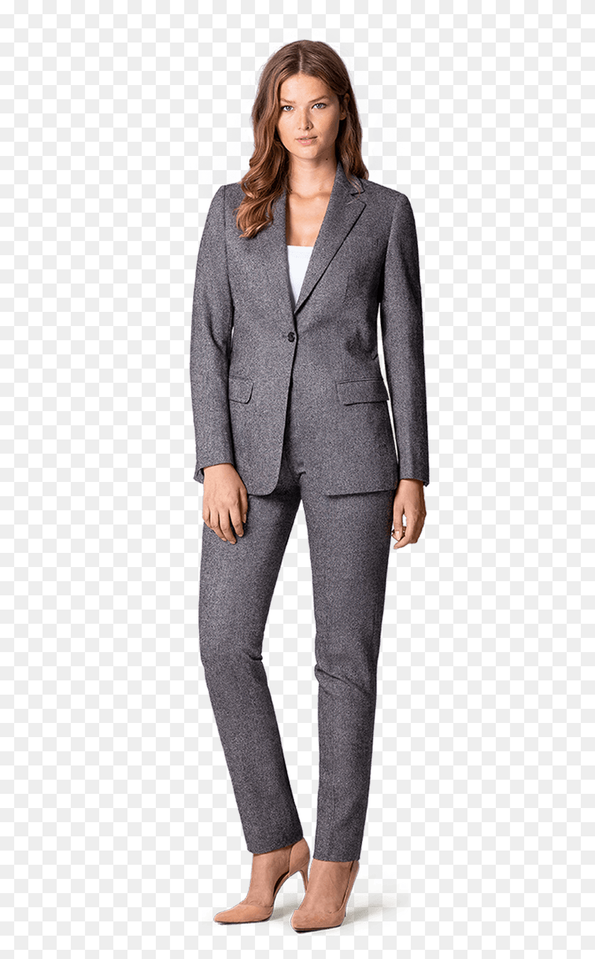 379x1293 Grey Tweed Pant Suit Tuxedo, Overcoat, Coat, Clothing HD PNG Download
