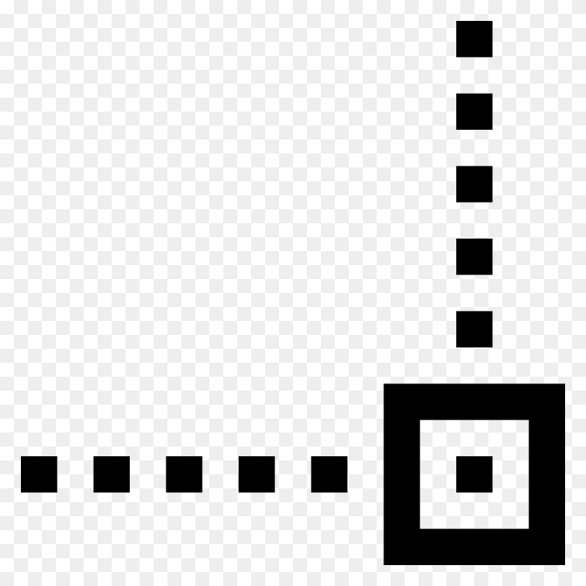 980x980 Инструмент Сетки Snap Box Corner Edge Point Icon Бесплатный Угловой Значок, Текст, Текстура, Белый Png Скачать