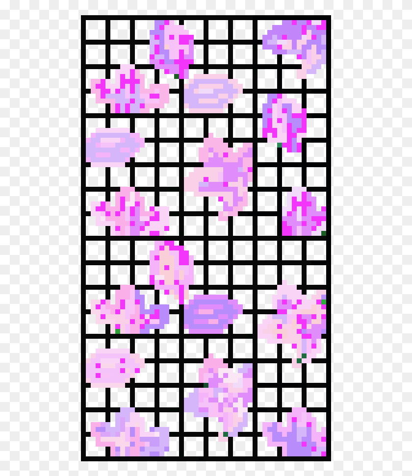 511x911 Grid With Cherry Tree Leaves Notched Bar Stress Concentration Factor, Purple, Pattern, Rug HD PNG Download