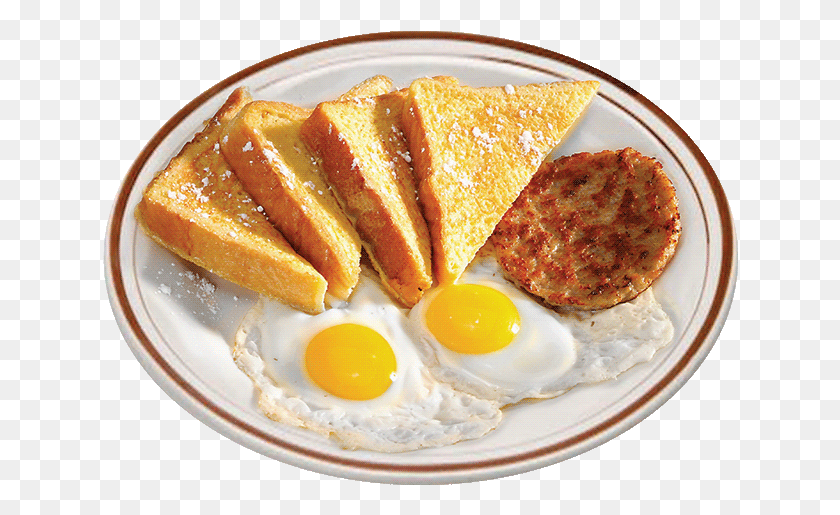 636x455 Griddle Combo Fried Egg, Яйцо, Еда, Хлеб Hd Png Скачать