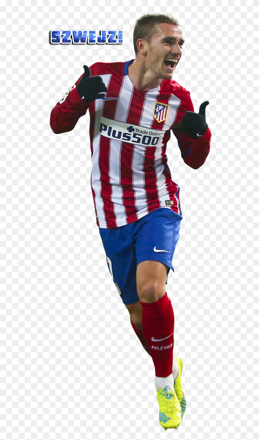 532x1364 Griezmann Atletico Madrid Player, Shorts, Clothing, Apparel HD PNG Download