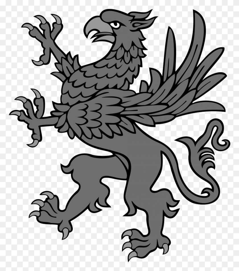 960x1100 Griffin Wonderful Picture Images Vorpommern Coat Of Arms, Dragon HD PNG Download