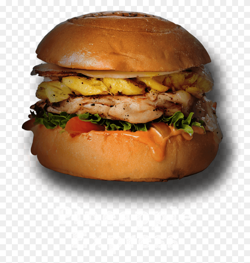 799x844 Grilled Chicken Grilled Pineapple Smoked Ham Amp Kgb Fast Food, Burger, Food, Bun HD PNG Download