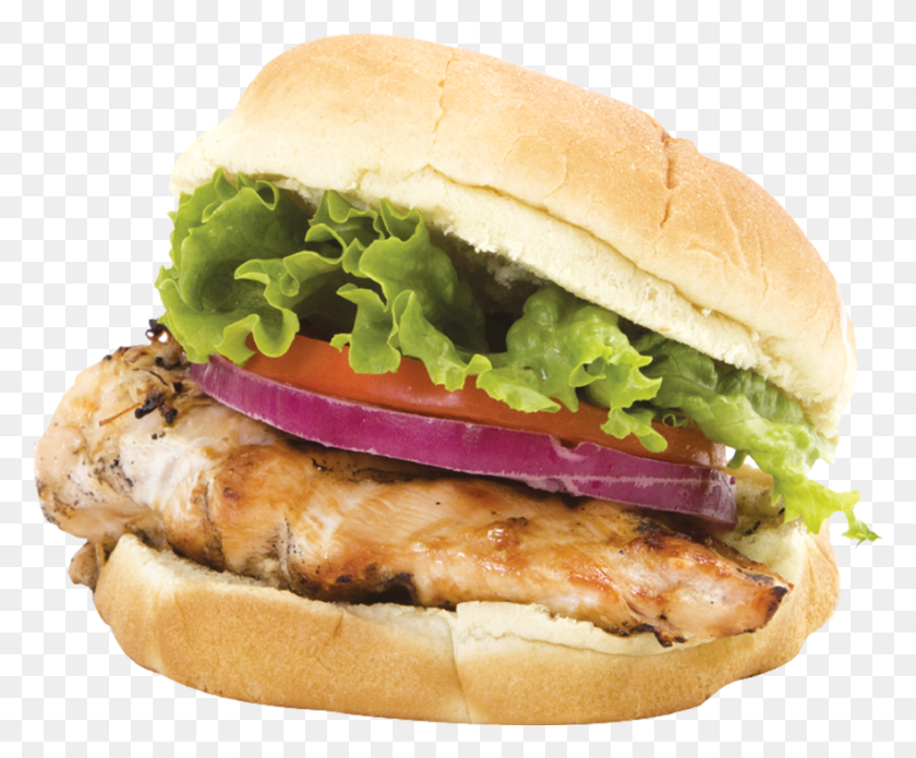 883x719 Grilled Chicken Sand Hamburguer, Burger, Food HD PNG Download