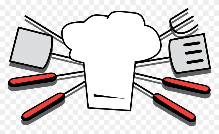 1280x746 Grilling Tools Chef Hat Cooking Image Cookout Clip Art, Hand, Stencil, Fist HD PNG Download