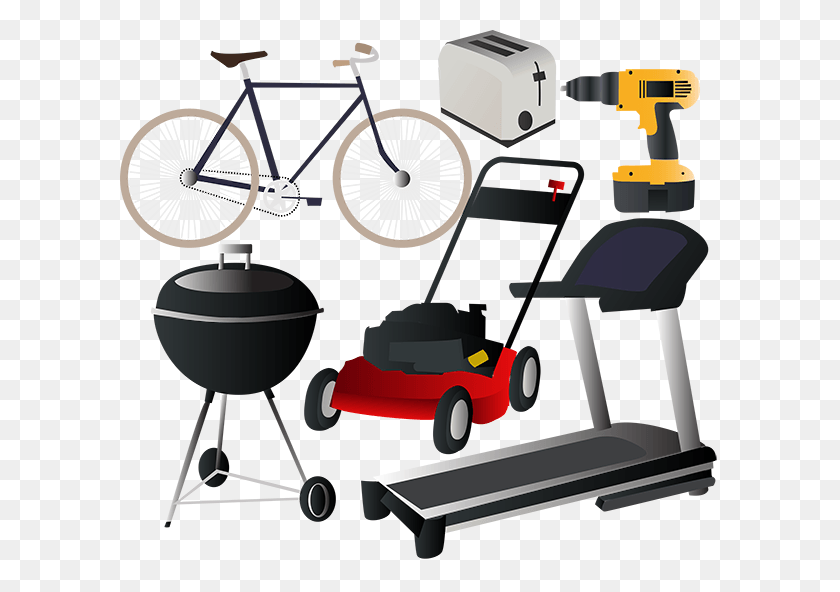 600x532 Grills Exercise Equipment Non Working Small And Large Machine, Motor, Engine, Lathe HD PNG Download