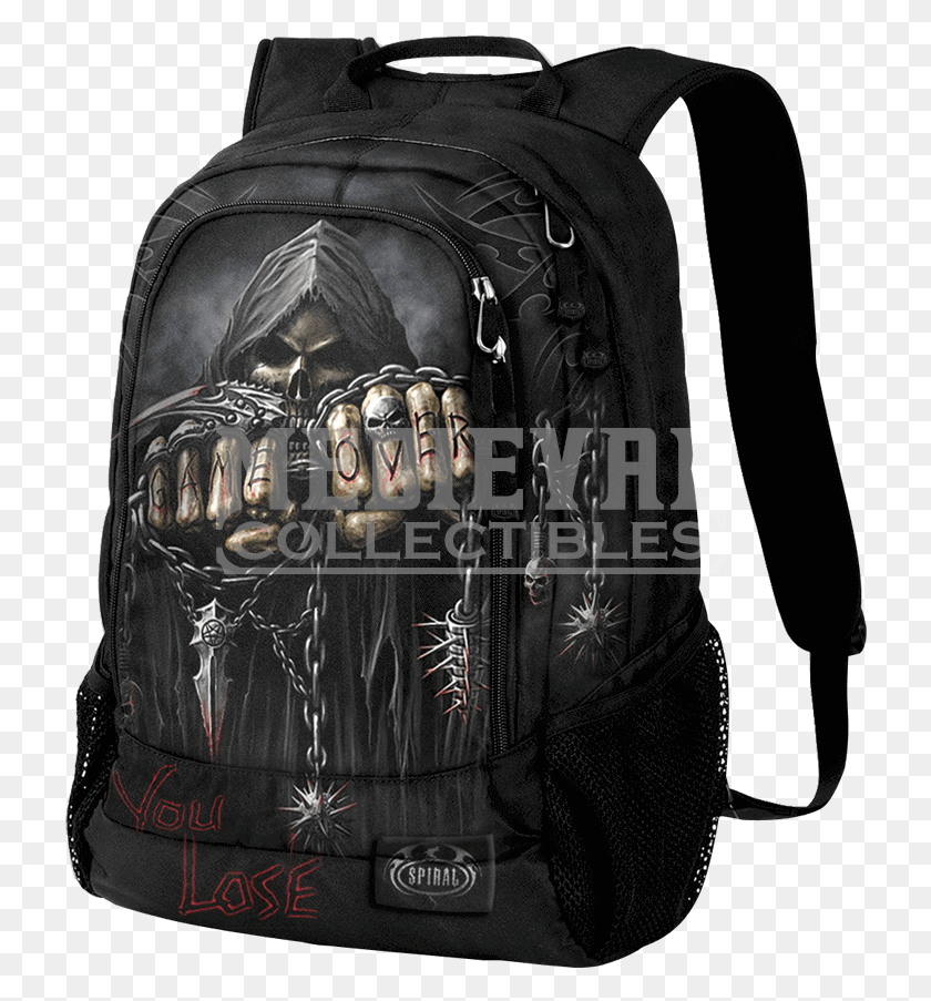724x843 Grim Reaper Backpack, Bag, Clothing, Apparel HD PNG Download