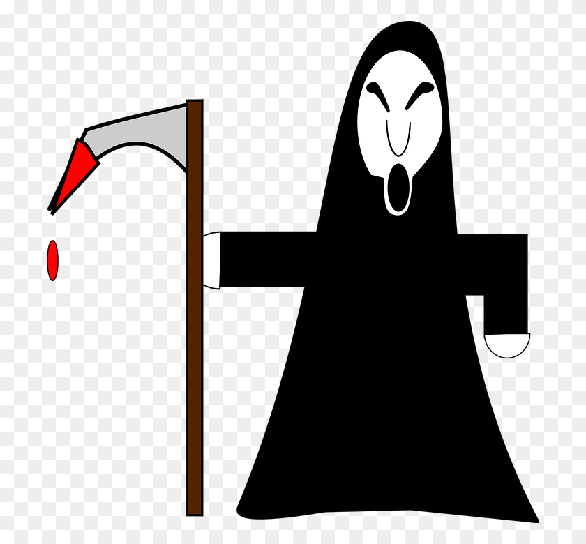 705x720 Grim Reaper Cartoon, Text, Number, Symbol Descargar Hd Png
