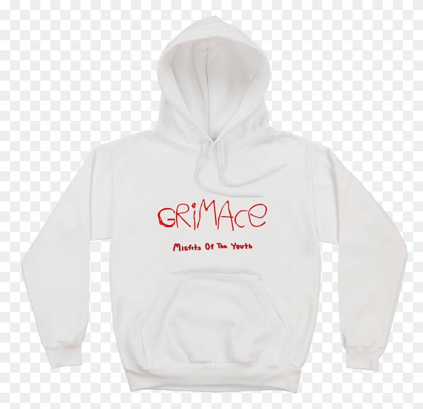 2886x2785 Grimace Misfits Of The Youth Hoodiewhite Adidas White Hoodie Youth, Clothing, Apparel, Sweatshirt HD PNG Download