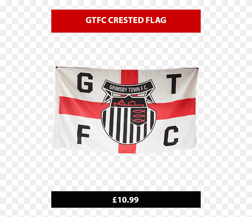 500x665 Grimsby Town England Flag Grimsby Town Flag, Text, Banner, Label HD PNG Download
