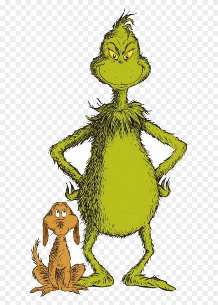 607x1114 Grinch Free Clip Art The Who Stole Christmas Clipart Dr Seuss Green Character, Animal, Plant, Invertebrate HD PNG Download