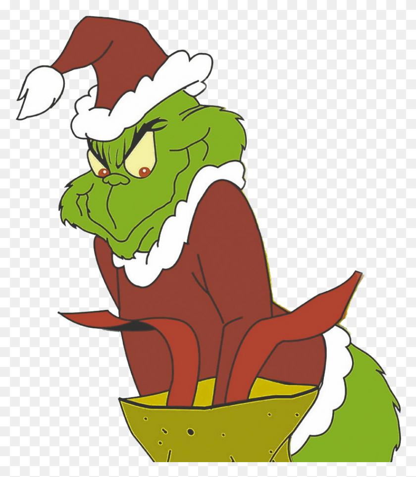 820x949 Grinch Who Stole Christmas, Mammal, Animal, Wildlife HD PNG Download