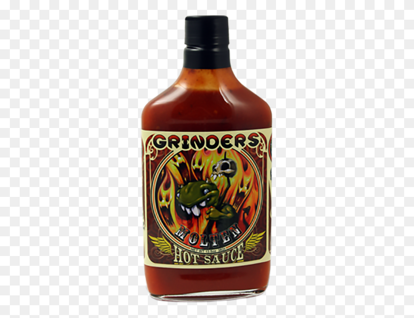 271x586 Grinders Molten Hot Sauce Glass Bottle, Ketchup, Food, Beer Descargar Hd Png