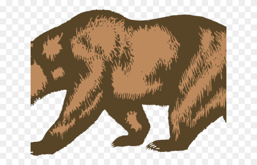 640x480 Grizzly Bear Clipart California Republic, Mammal, Animal, Wildlife HD PNG Download