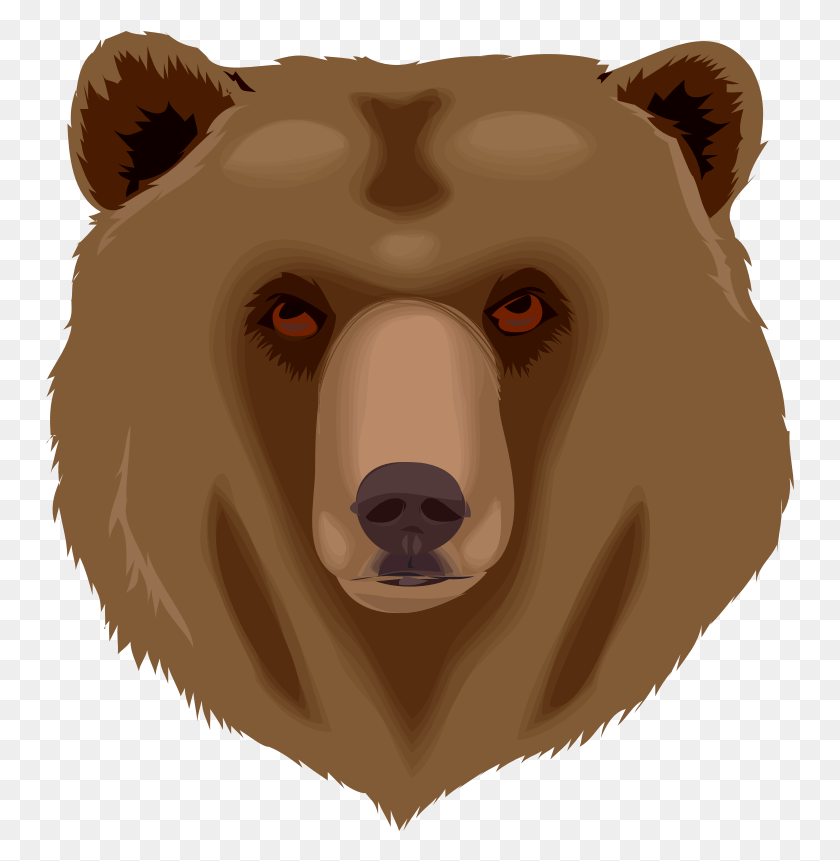 749x801 Grizzly Bear Clipart Grizzly Bear Clip Art, Brown Bear, Bear, Wildlife HD PNG Download