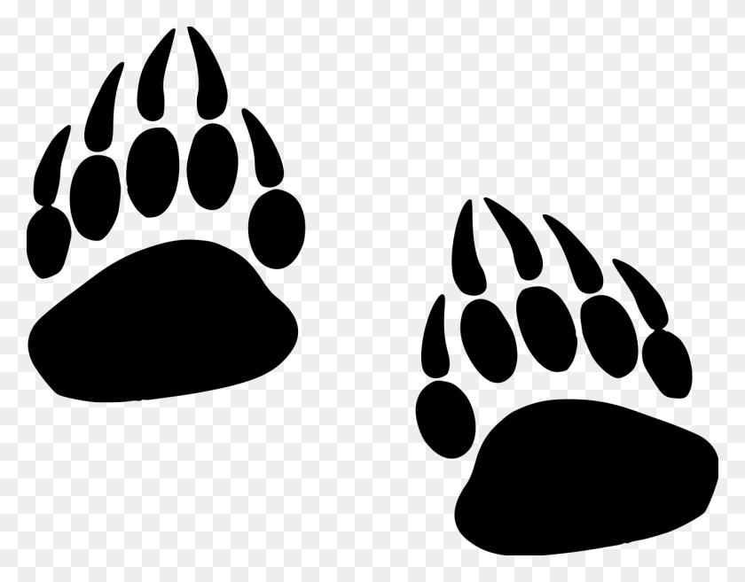 1320x1011 Grizzly Paw Prints File Size Grizzly Paw, Gray, World Of Warcraft HD PNG Download