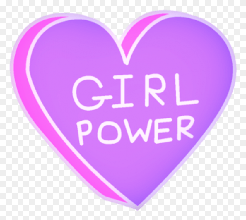889x789 Grlpwr Girl Power Pink Purple T Shirt, Heart, Plectrum HD PNG Download