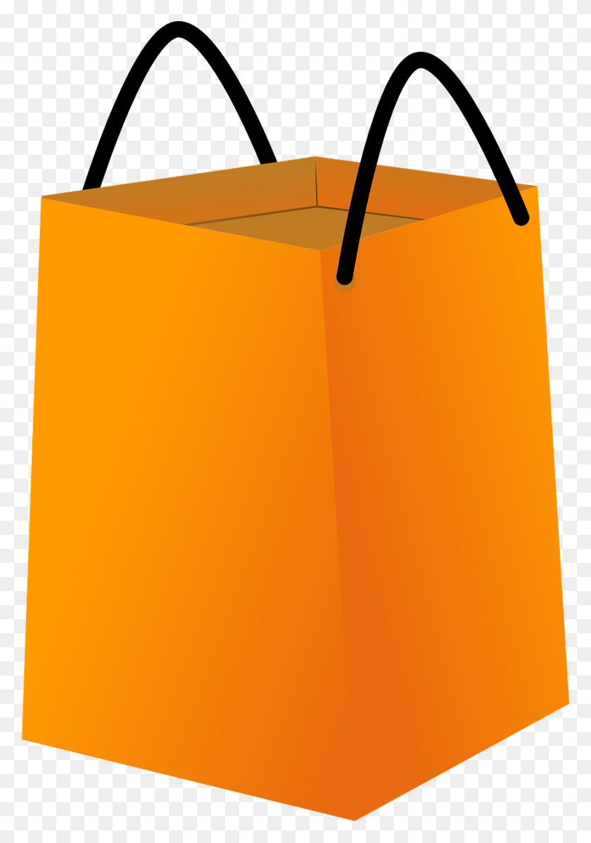 877x1280 Grocery Bag Gift Bag Cartoon, Shopping Bag, Sack HD PNG Download