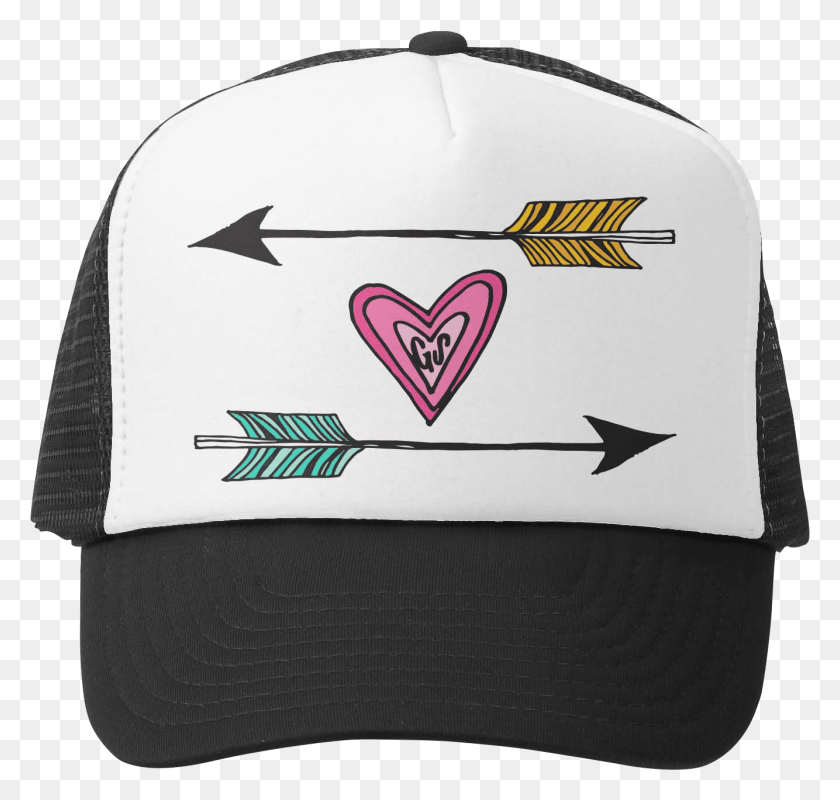 1334x1266 Grom Squad Arrows Of Love Hat Trucker Cap Sun, Clothing, Apparel, Cushion HD PNG Download