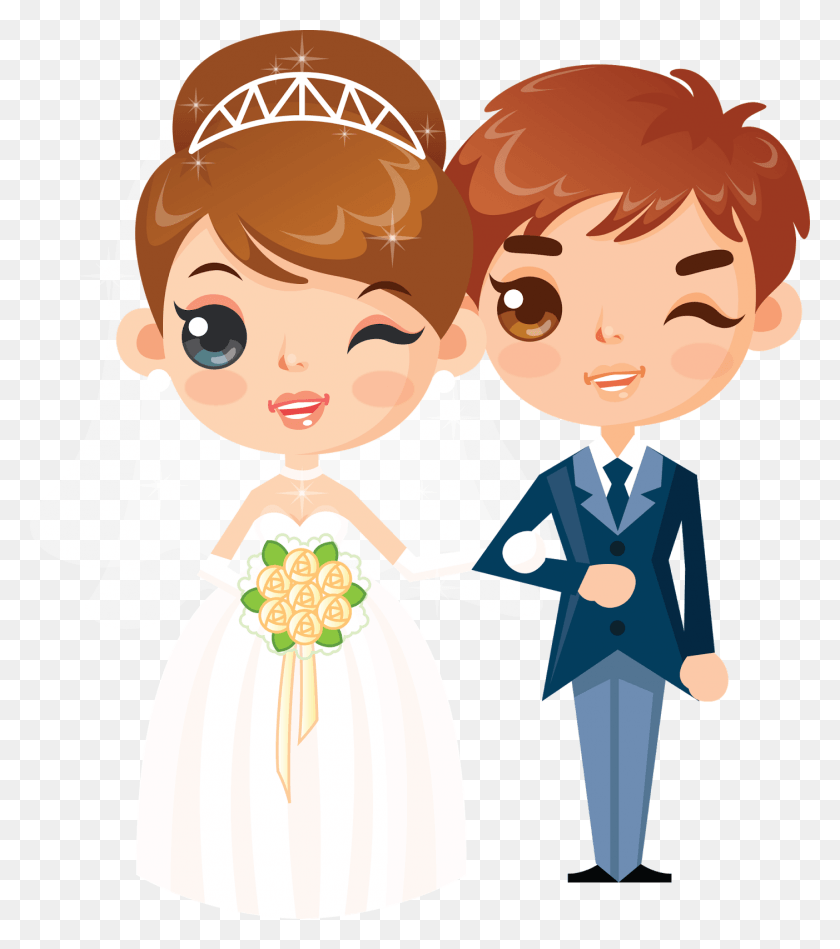 1403x1600 Groom Clipart Engaged Couple Novios Animados, Person, Human, People HD PNG Download