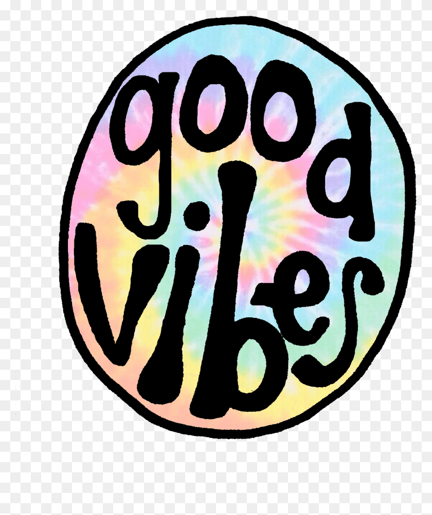 1680x2032 Descargar Png Groovy Tie Dye Good Vibes Circle Good Vibes, Logotipo, Símbolo, Marca Registrada Hd Png
