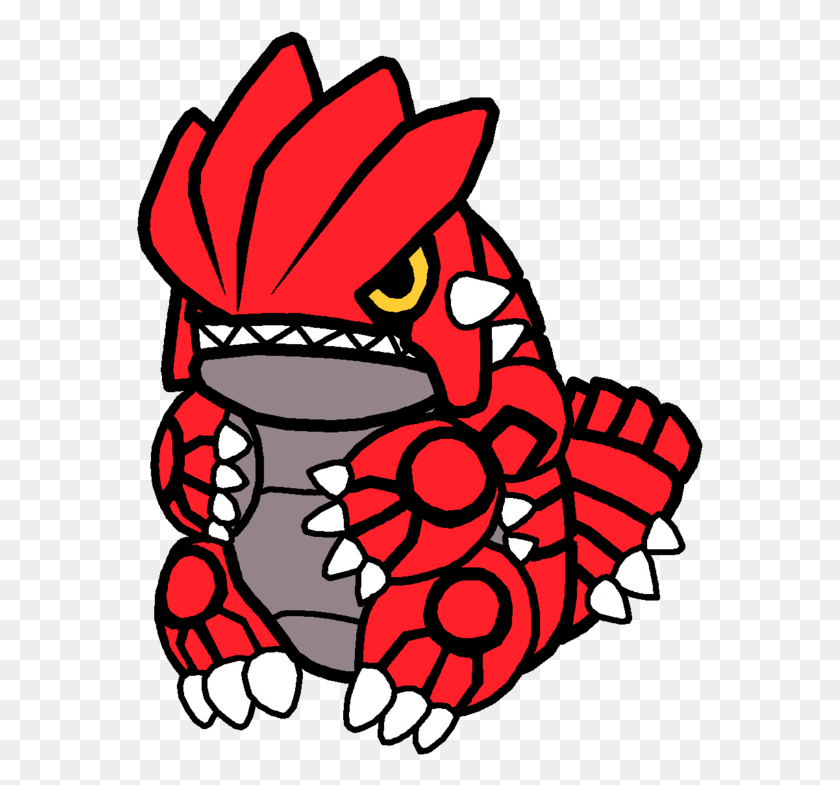 567x725 Groudon Drawing Cute Groudon Chibi, Angry Birds, Label, Text HD PNG Download